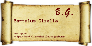 Bartalus Gizella névjegykártya
